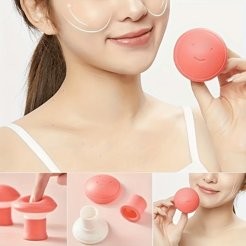 (Pack of 2) Silicone Fragrance Free V Line Chin Shaper Face Lift Tightening Tool and Muscle Trainer Slimming Device for Men and Women